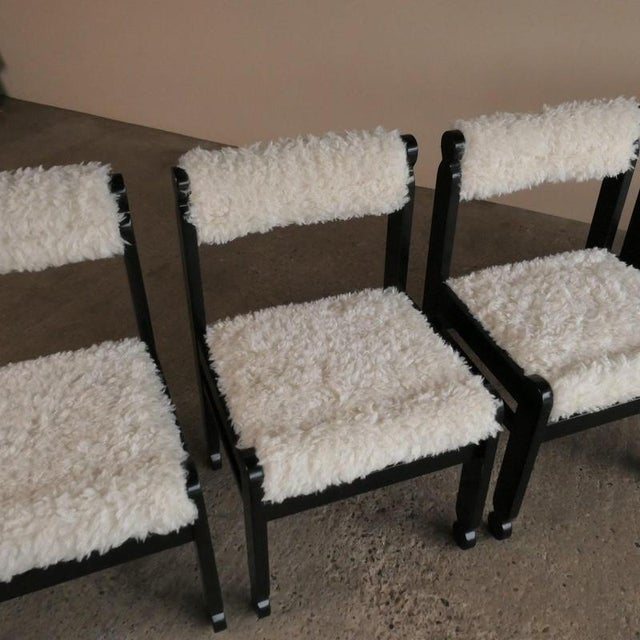 Fluffy Dining Chairs, 1980s, Set of 6 For Sale - Image 6 of 17