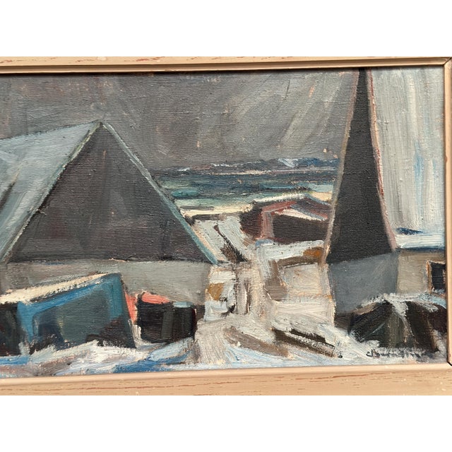 Carl Berndtsson, Abstract Landscape, 1960s, Oil on Canvas, Framed For Sale - Image 17 of 18