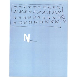 David Hockney, N from Hockneys Alphabet, Lithograph, Framed For Sale