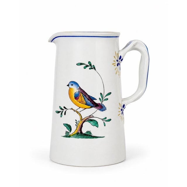 White Vintage Copeland Spode Queen’s Bird Pitcher Jug England Fine Stone 24 Oz For Sale - Image 8 of 8
