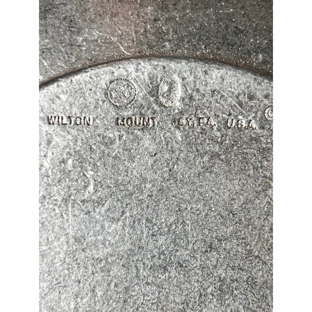 Metal 1990s Wilton Armetale Platter and Bowl Set- 2 Pieces For Sale - Image 7 of 8