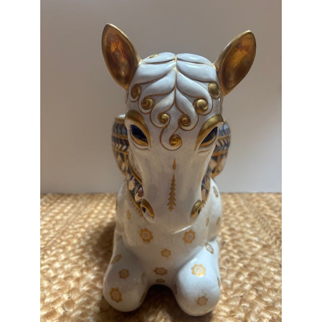 Monumental Giulia Mangani Double Horse Tulipiere For Sale - Image 11 of 12