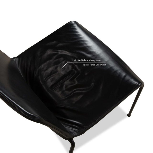 Liz 1300 Leather Chairs in Black from Walter Knoll / Wilhelm Knoll, Set of 8 For Sale - Image 5 of 13