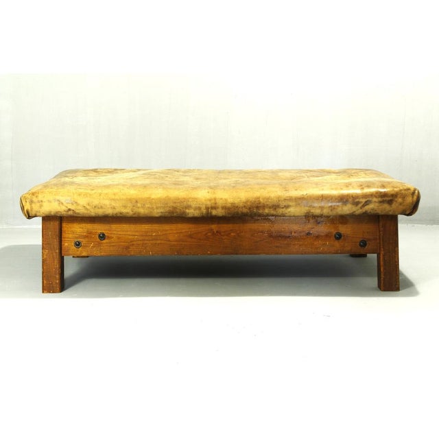 Large Leather Daybed, 1920s For Sale - Image 6 of 11