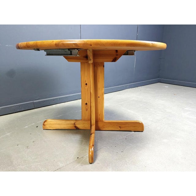 Pine Wood Dining Table in the style of Rainer Daumiller, 1970s For Sale - Image 3 of 14