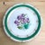 19 Century Green Floral Porcelain Plate, Set of 3 For Sale - Image 6 of 7