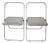 Plia Chairs by Giancarlo Piretti for Anonima Castelli, 1967, Set of 2 For Sale