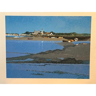 Late 20th Century Alain Bonnefoit Lithograph "Soleil Du Matin Sur Noirmoutier" Signed 78/175 For Sale