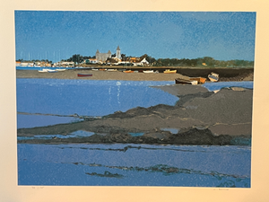 Late 20th Century Alain Bonnefoit Lithograph "Soleil Du Matin Sur Noirmoutier" Signed 78/175
