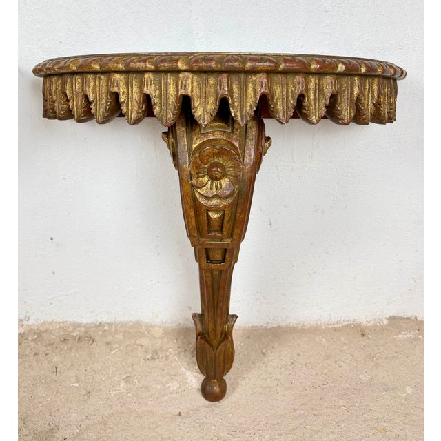 1950s 20th Century Italian Polychromed Wall Pedestals, 1950, Set of 2 For Sale - Image 5 of 18