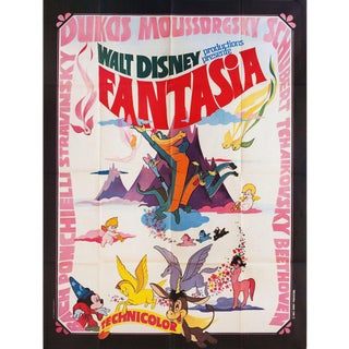 Fantasia R1970s French Grande Film Poster For Sale