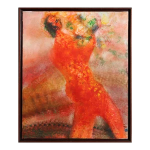 Red Figure with Flowers, Juan Garcia Ripolles, Painting