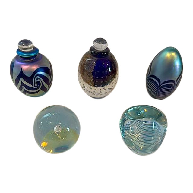1990s Robert Eickholt Art Glass - 5 Pieces For Sale