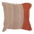 Arteverk Handwoven Reversible Wool Kilim Pillow — Beige & Orange Color-Block For Sale
