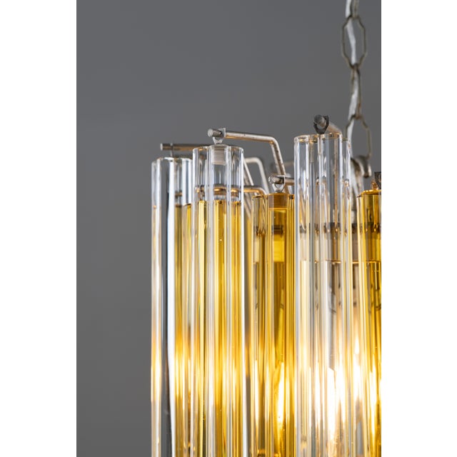 Venini Quadrilobo Crystals Chandelier attributed to Paolo Venini for Venini, 1970s For Sale - Image 4 of 10