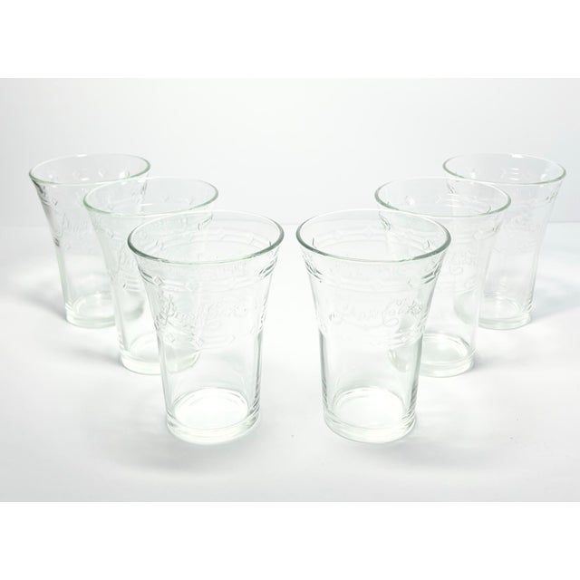 American 1970s Vintage “Pepsi-Cola” Set of 6 Tumbler Soda Drinking Glasses For Sale - Image 3 of 6