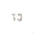 Metal 0.24 Carat Round Brilliant Cut Diamond Gold Earrings, Pair For Sale - Image 7 of 9