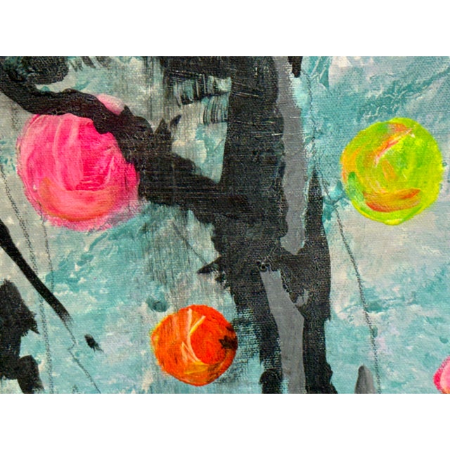 Jazz Artwork With Fluorescent Accents, Artist Unknown For Sale - Image 9 of 12