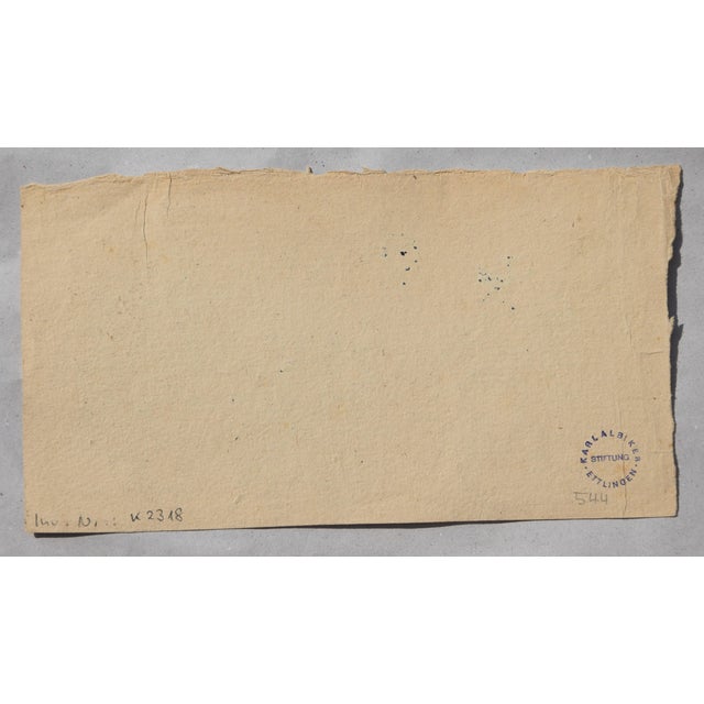 Walter Becker, Ink Drawing Menagerie, 1920, Ink and Handmade Paper For Sale - Image 11 of 13