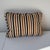 Textile Striped Velvet Lumbar Pillow For Sale - Image 7 of 9