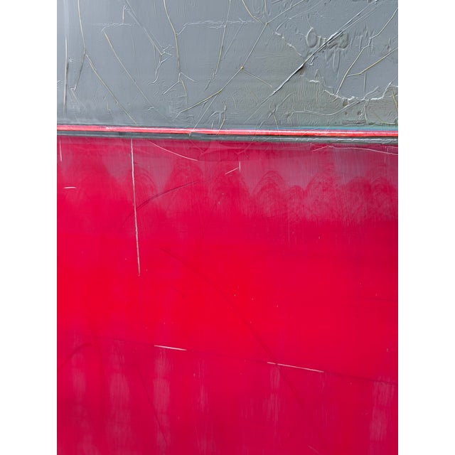 Contemporary Abstract Oil on Canvas/Wood "#1805" by Arvid Boecker For Sale - Image 6 of 7