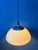 Acrylic Glass Beige Mushroom Pendant Lamp with Chrome Top Cap For Sale - Image 11 of 11