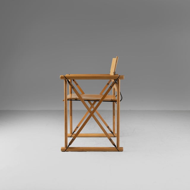 Vintage Light Wood Directors Chairs, 1960, Set of 2 For Sale - Image 4 of 18