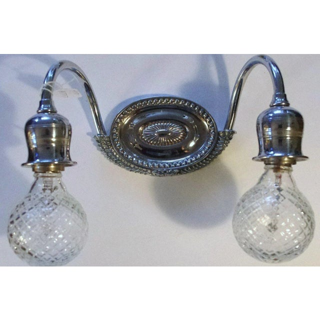 Important! Pair of authentic nickel plate - weighty art deco period E. F. Caldwell signed Sconces. These belong in your...