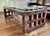 Transitional Theodore Alexander Architectural Grid Large 60" Glass Top and Wood Coffee Table For Sale - Image 3 of 8