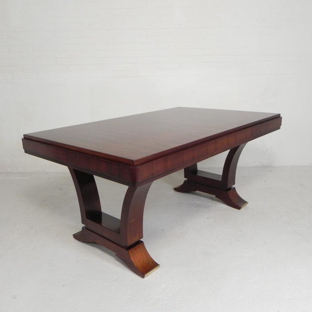 Art Deco Dining Table in Rosewood Veneer, 1930s For Sale - Image 3 of 18
