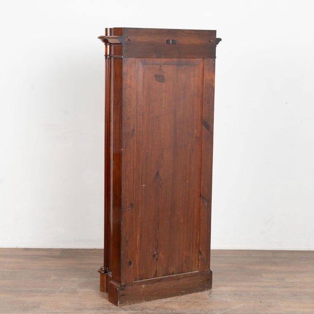 19th Century Danish Mahogany Narrow Column Cabinet For Sale - Image 11 of 11