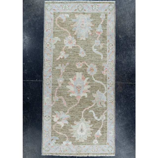 Purple Oushak Rug 2' x 4'4" #17143 For Sale - Image 8 of 8