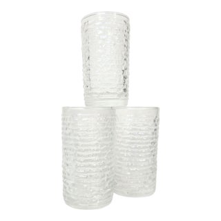 1960s Mid Century Modern Iridescent Ice Liquor Glasses- Set of Four For Sale