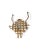 Rustic European Vintage French Tortoise Bamboo and Rattan Coat & Hat Rack For Sale - Image 3 of 3
