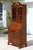 1940s Vintage Georgian Revival Flame Mahogany Secretary Desk Bookcase With Glass Doors, Circa 1940s–1950s For Sale - Image 5 of 18