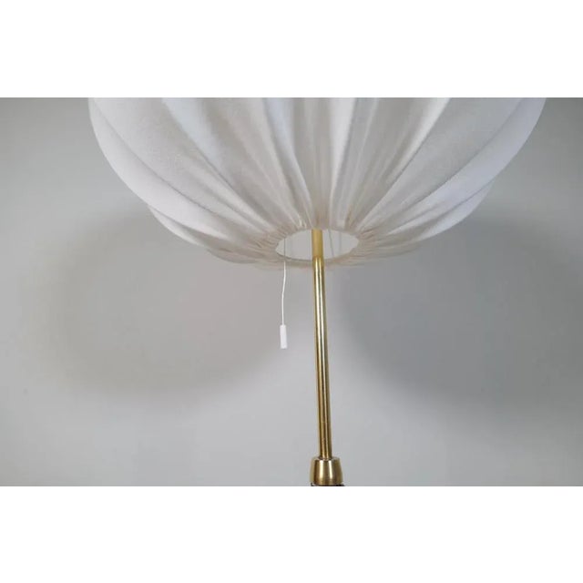 Mid-Century Brass and Black Leather Floor Lamp from Falkenbergs Belysning, Sweden, 1960s For Sale - Image 10 of 18