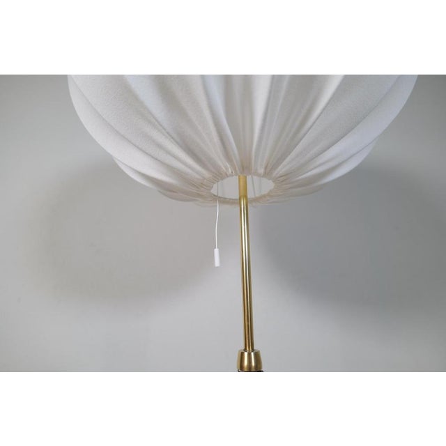 Mid-Century Brass Black Leather Floor Lamp from Falkenbergs Lighting, Sweden, 1960s For Sale - Image 10 of 18