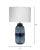 Inspired by Japanese ceramics, this lamp is a stunning ceramic accent that features a deep indigo reactive glaze that...