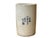 1980s Chinese Distressed White Porcelain Blue Kid Playing Graphic Holder Vase For Sale - Image 5 of 10