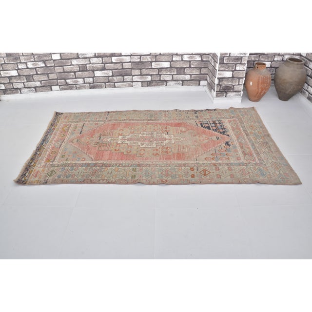 Turkish 1970s Oushak Turkish Area Rug For Sale - Image 3 of 10