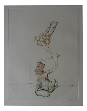 Hans Bellmer, The Equilibrists, Original Engraving