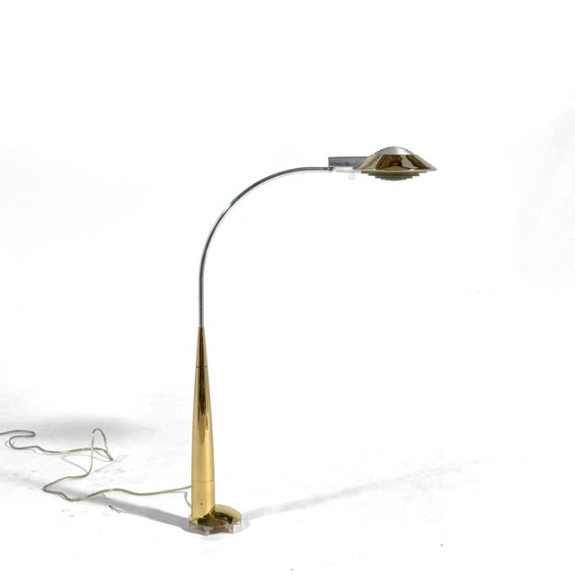 Cedric Hartman 91 Co Floor Lamp in Brass and Stainless Steel For Sale - Image 12 of 12