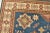 Kazak Rug 8’11” X 12’1” Blue Wool Tribal Hand-Knotted Oriental Carpet For Sale In Philadelphia - Image 6 of 12