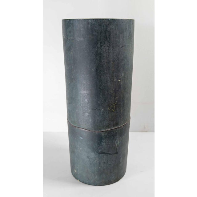19th or 20th Century Blue Green Painted Object, Grain Measure For Sale In New York - Image 6 of 14