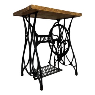 Antique Industrial Style Cast Iron Side Table, 1900s For Sale