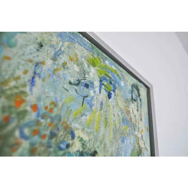 Mette Birckner, Abstract Impressionism Painting, A Fairytale with Birds (3), 2009, Oil on Canvas, Framed For Sale - Image 4 of 7