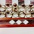 Eggplant 1950s Vintage Frank Lloyd Wright Arts & Crafts Boho Chic Stained Glass Chess Set - Set of 33, Atrributed For Sale - Image 8 of 18