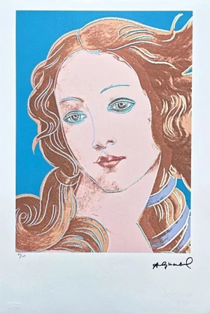 After Andy Warhol, Birth of Venus Blue, 1980s, Lithograph
