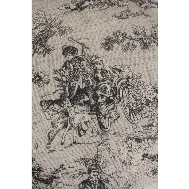 Pair French Louis XVI Custom Upholstered Painted Armchairs For Sale - Image 11 of 13