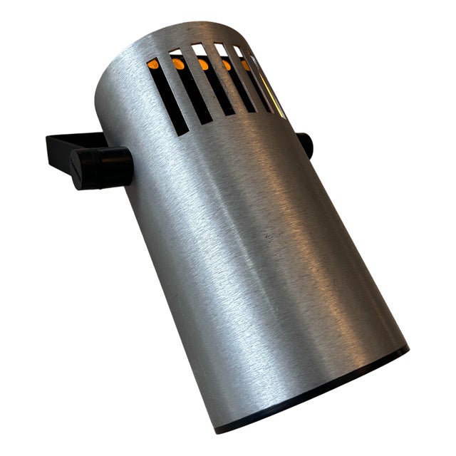 Adjustable Wall Lamp in Brushed Metal, France, 1970s For Sale